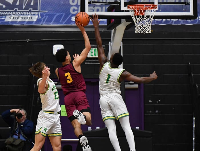 West Linn Central Catholic 6A Oregon boys basketball quarterfinal Taylor Balkom 27